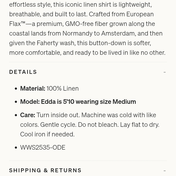 Faherty Blue and White Striped Button Down Shirt - Picture 7 of 10